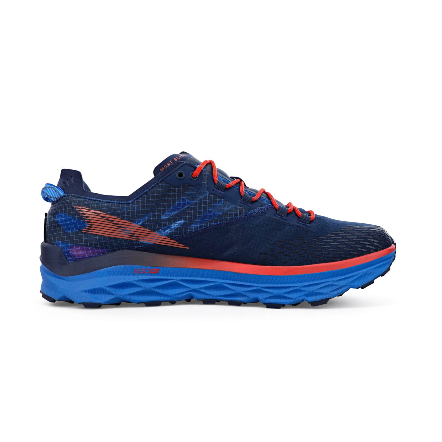 Altra Mont Blanc Men's Trail Running Shoes Blue / Red | South Africa-10596239